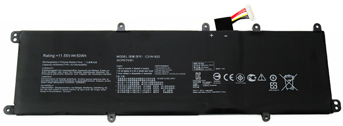 Sostituzione Batteria per laptop OEM per ASUS C31N1622 Sostituzione Batteria per laptop ASUS OEM per C31N1622