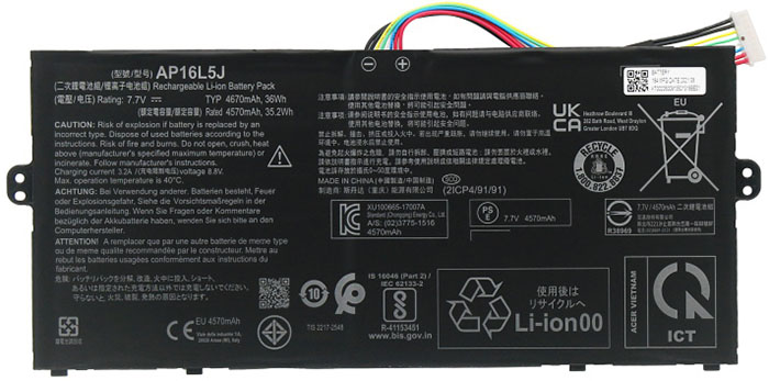 Sostituzione Batteria per laptop OEM per Acer Swift-5-52T-Series Sostituzione Batteria per laptop Acer OEM per Swift-5-52T-Series