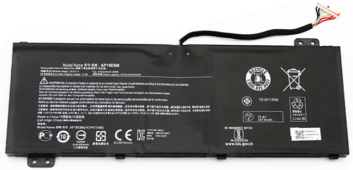 Sostituzione Batteria per laptop OEM per ACER Predator-Helios-300-PH317-53-Series Sostituzione Batteria per laptop ACER OEM per Predator-Helios-300-PH317-53-Series
