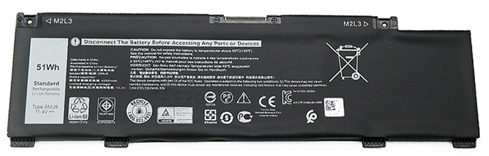 Sostituzione Batteria per laptop OEM per Dell M4GWP Sostituzione Batteria per laptop Dell OEM per M4GWP