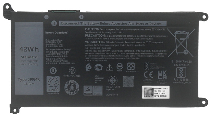Sostituzione Batteria per laptop OEM per Dell P29T001 Sostituzione Batteria per laptop Dell OEM per P29T001