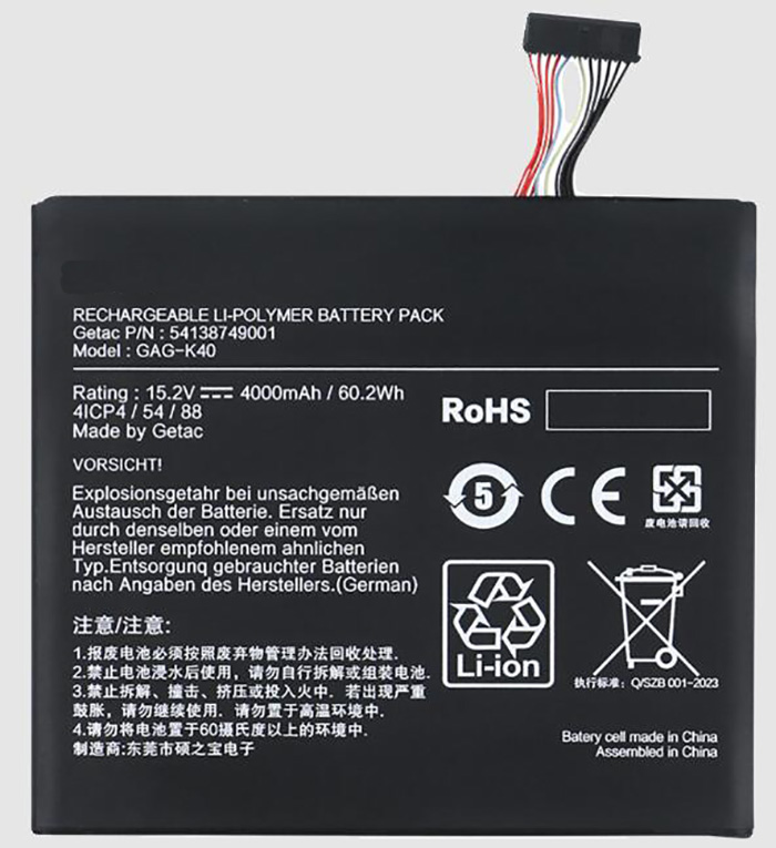 Sostituzione Batteria per laptop OEM per GETAC G-Style-27S00-GK400-G20S Sostituzione Batteria per laptop GETAC OEM per G-Style-27S00-GK400-G20S