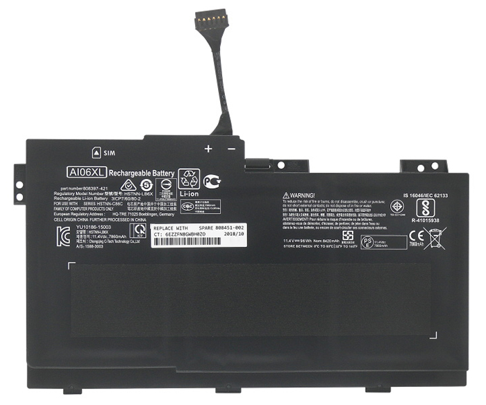 Sostituzione Batteria per laptop OEM per HP ZBook-17-G3(Y6J68ET) Sostituzione Batteria per laptop HP OEM per ZBook-17-G3(Y6J68ET)
