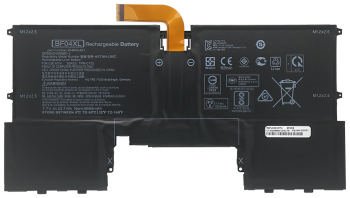 Sostituzione Batteria per laptop OEM per HP Spectre-13-AF006NE Sostituzione Batteria per laptop HP OEM per Spectre-13-AF006NE