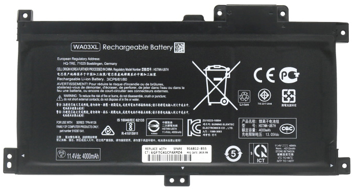 Sostituzione Batteria per laptop OEM per HP Pavilion-x360-15-br012NO Sostituzione Batteria per laptop HP OEM per Pavilion-x360-15-br012NO