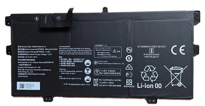 Sostituzione Batteria per laptop OEM per HUAWEI MateBook-X-2020-EUL-W19P Sostituzione Batteria per laptop HUAWEI OEM per MateBook-X-2020-EUL-W19P