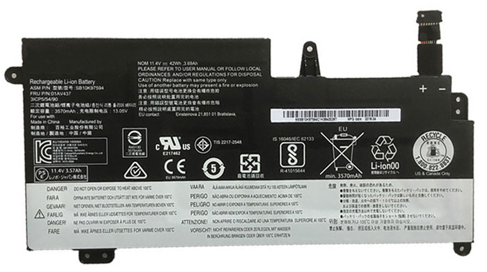 Sostituzione Batteria per laptop OEM per LENOVO Thinkpad-New-S2-2018(20L1A00JCD) Sostituzione Batteria per laptop LENOVO OEM per Thinkpad-New-S2-2018(20L1A00JCD)