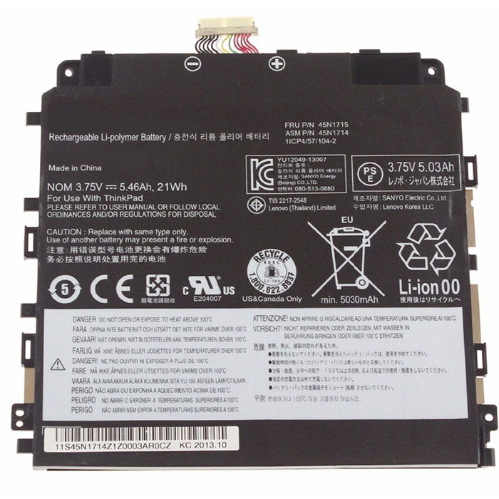 Sostituzione Batteria per laptop OEM per LENOVO 45N1716 Sostituzione Batteria per laptop LENOVO OEM per 45N1716