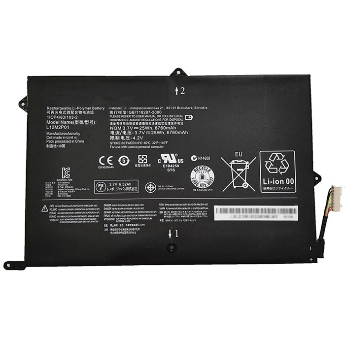 Sostituzione Batteria per laptop OEM per LENOVO L12M2P01 Sostituzione Batteria per laptop LENOVO OEM per L12M2P01