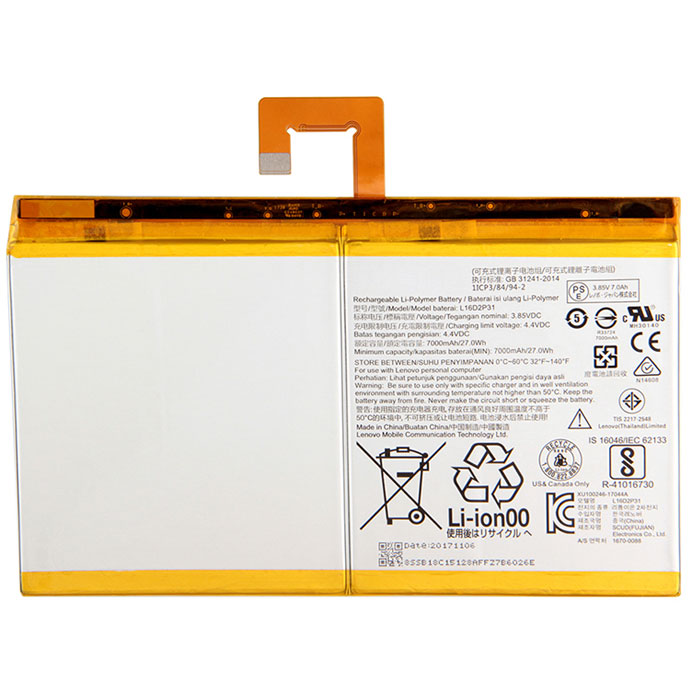 Sostituzione Batteria per laptop OEM per LENOVO L16D2P31 Sostituzione Batteria per laptop LENOVO OEM per L16D2P31
