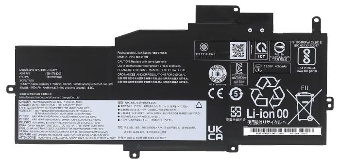 Sostituzione Batteria per laptop OEM per LENOVO L19M3P73 Sostituzione Batteria per laptop LENOVO OEM per L19M3P73