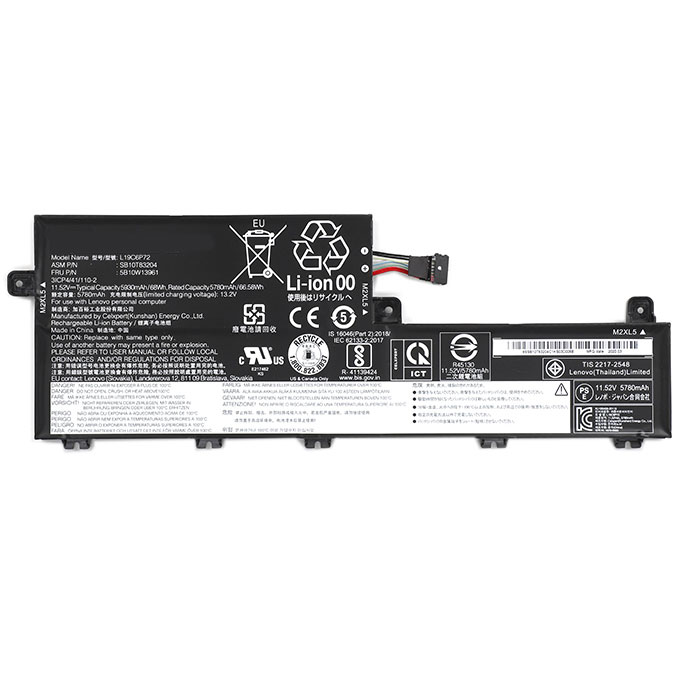 Sostituzione Batteria per laptop OEM per LENOVO L19L6P72 Sostituzione Batteria per laptop LENOVO OEM per L19L6P72