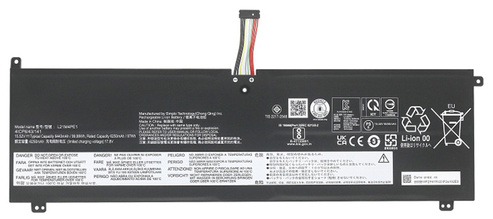 Sostituzione Batteria per laptop OEM per Lenovo L21C4PE1 Sostituzione Batteria per laptop Lenovo OEM per L21C4PE1