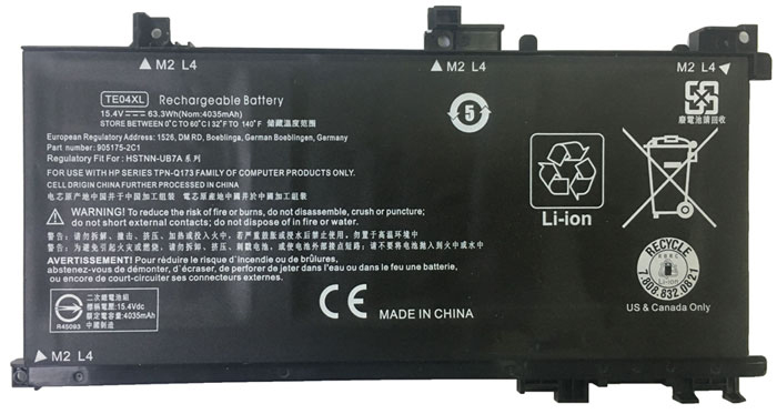 Sostituzione Batteria per laptop OEM per HP Omen-15-ax212TX Sostituzione Batteria per laptop HP OEM per Omen-15-ax212TX